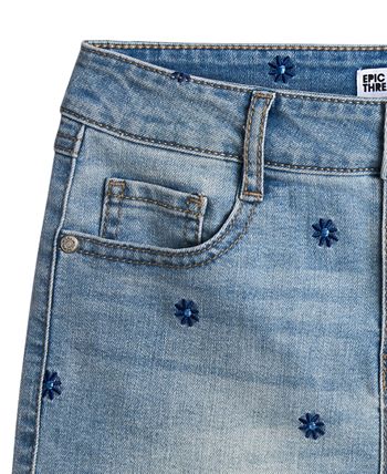 Epic Threads Big Girls Daisy Denim Shorts, Created For Macy's - Macy's