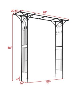 Garden Wedding Rose Arch Pergola Archway Flowers Climbing Plants Trellis Metal