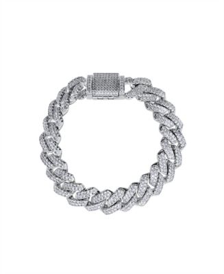 OMA THE LABEL Frosty Link Collection 14mm Bracelet in White Gold ...