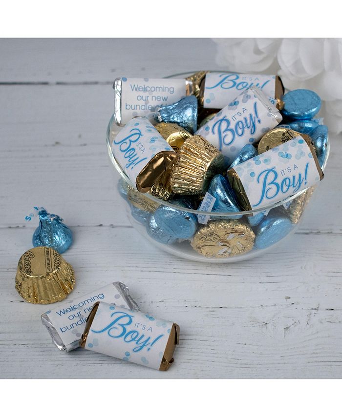 Just Candy 120 pcs It's a Boy Baby Shower Candy Party Favor Hershey's