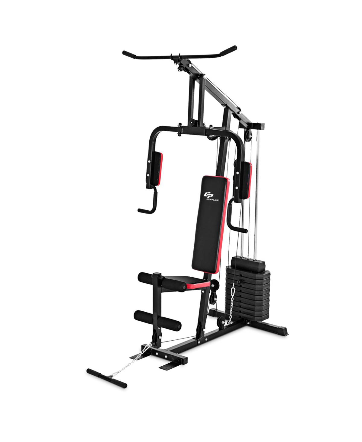 Multifunction Cross Trainer Workout Machine Strength Training - Black