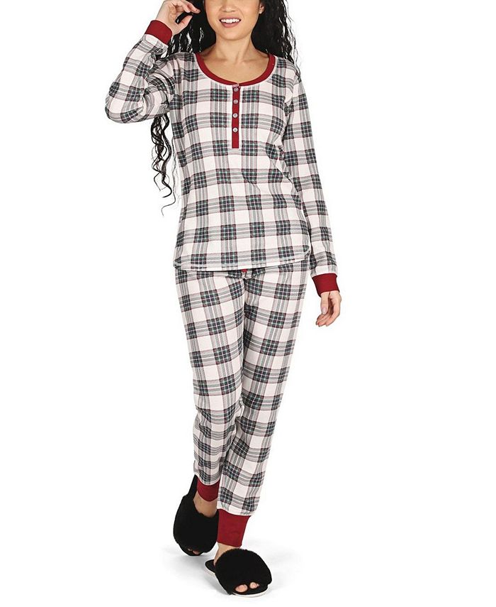 Macy's, Intimates & Sleepwear, Set Of 3 Plaid Onesies His Hers Pajamas  Men M 2 Women S