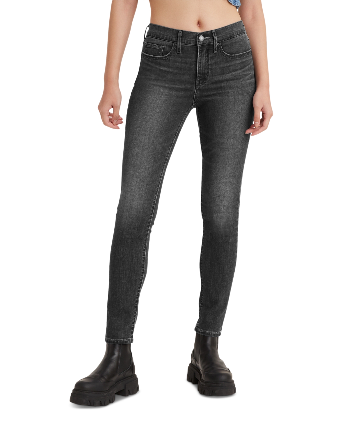 Levi's Women's 311 Mid Rise Shaping Skinny Jeans In Bloom Black