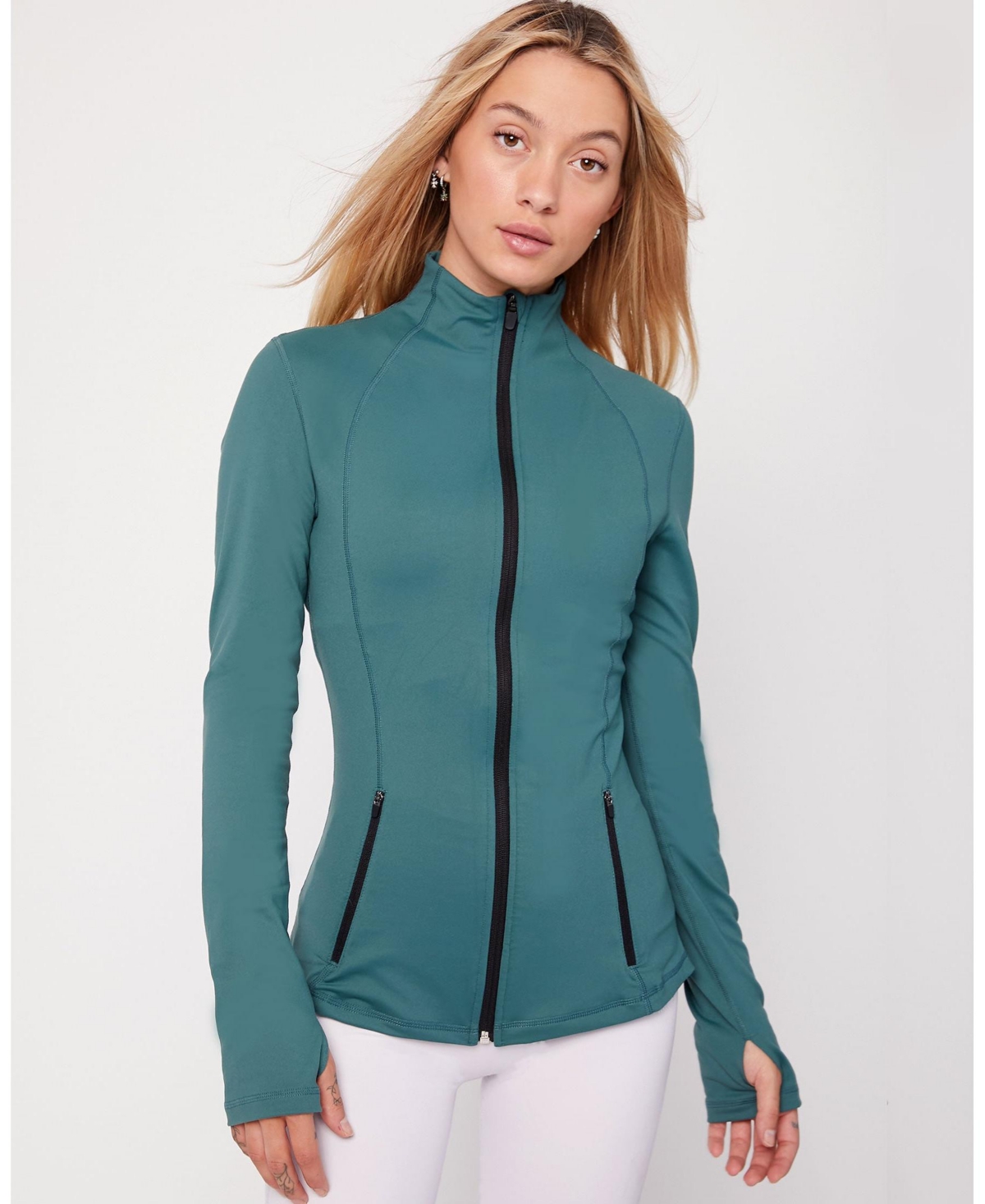 Women's Gen Xyz Zip Up Track Jacket for Women - Mediterranea green