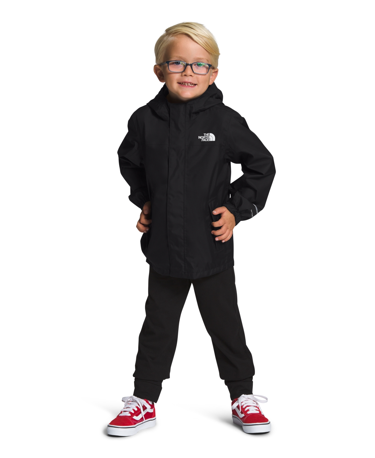 The North Face Toddler Boys Antora Rain Water-resistant Jacket In  Black