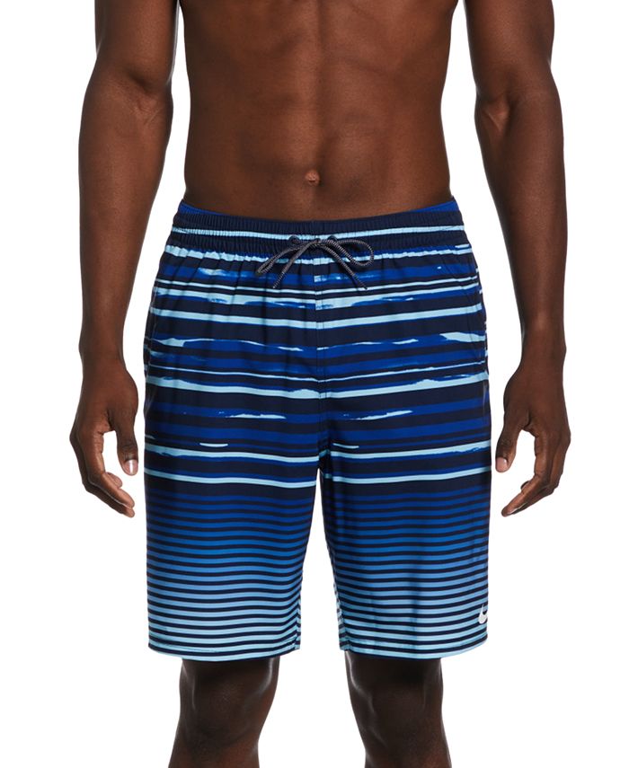 O cualquiera usuario salir Nike Men's Fade Stripe Breaker 9" Swim Trunks - Macy's
