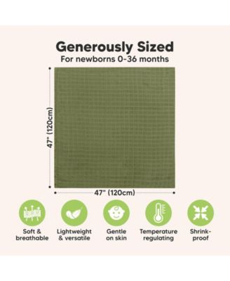 4pk Muslin Swaddle Blankets for Baby Boys, Girls - Baby Blankets, Swaddles for Newborns