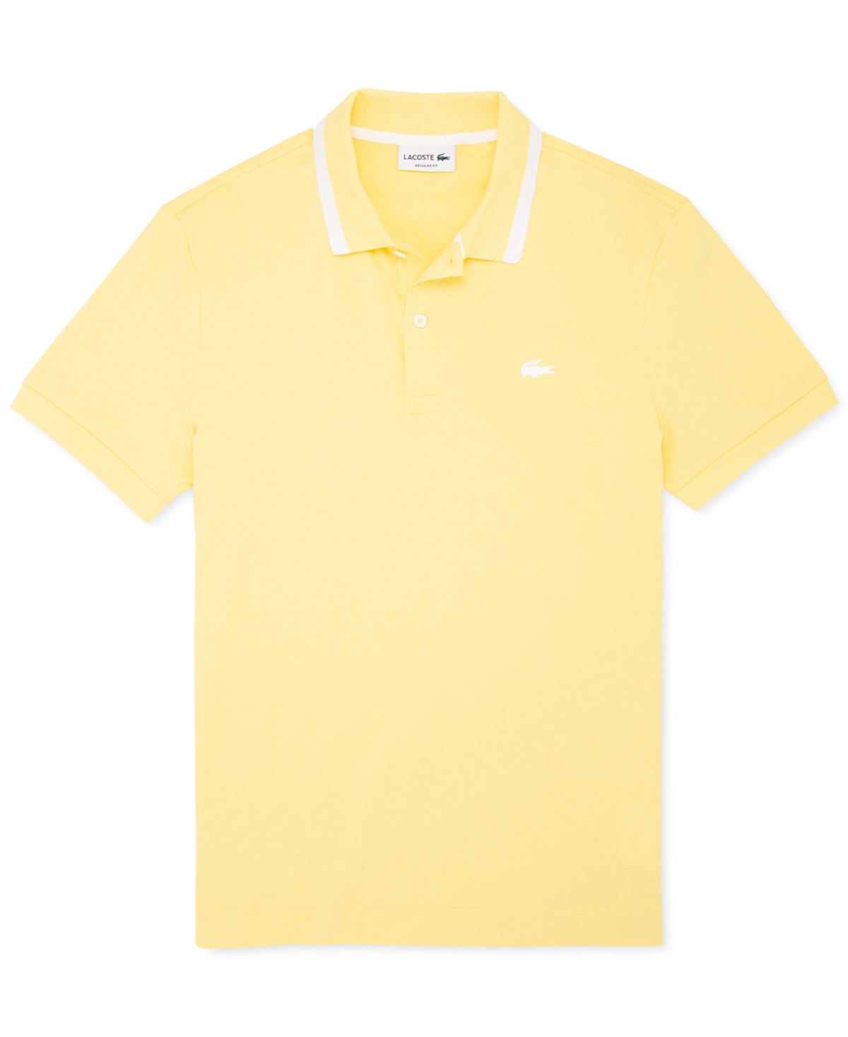 Lacoste Men's Regular Fit Fresh Semi Fancy Polo Shirt, Created For Macy's In Yellow