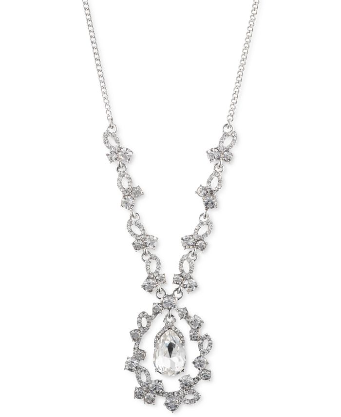 Rosemarie & Jubalee Women's Christmas Bar Pendant Necklace - 16-19 Inch With Extender, Glass & Crystal, Holiday Gift - View #8