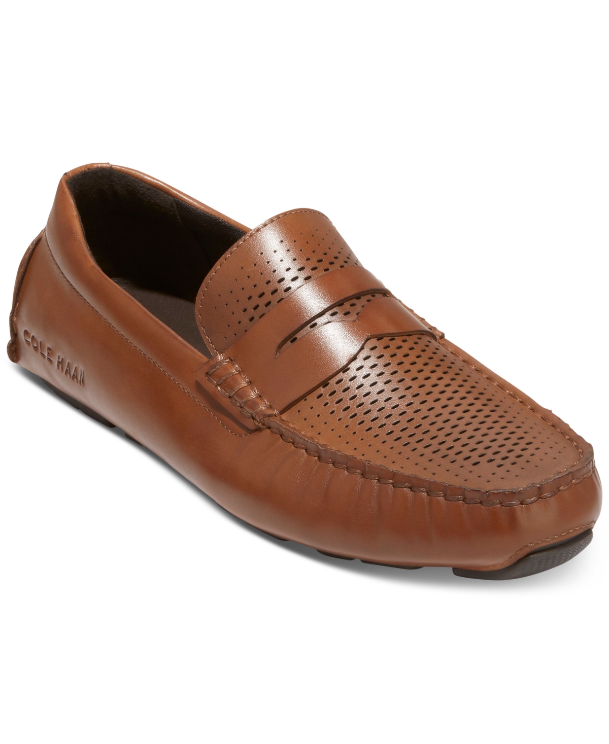 Men's Grand Laser Penny Driving Loafer - Ch British Tan/ch Java