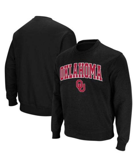 Мужская толстовка Colosseum Oklahoma Sooners Arch & Logo Crew Neck, цвет: Чёрный