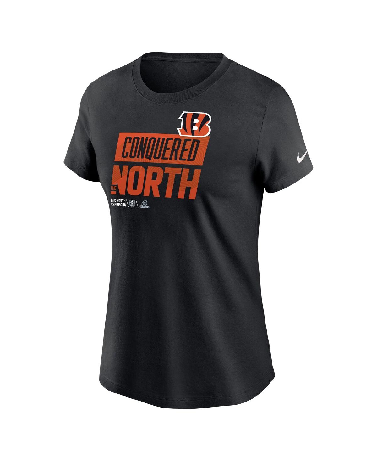 Nike Women's  Black Cincinnati Bengals 2022 Afc North Division Champions Locker Room Trophy Collectio In Black