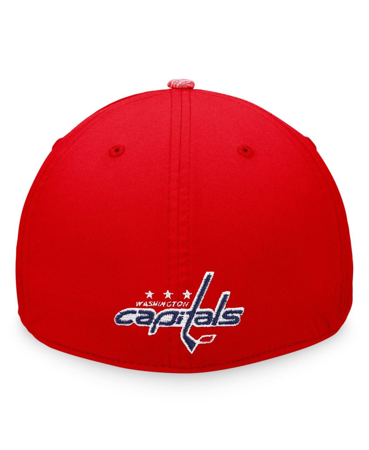 Shop Fanatics Men's  Red Washington Capitals Defender Flex Hat