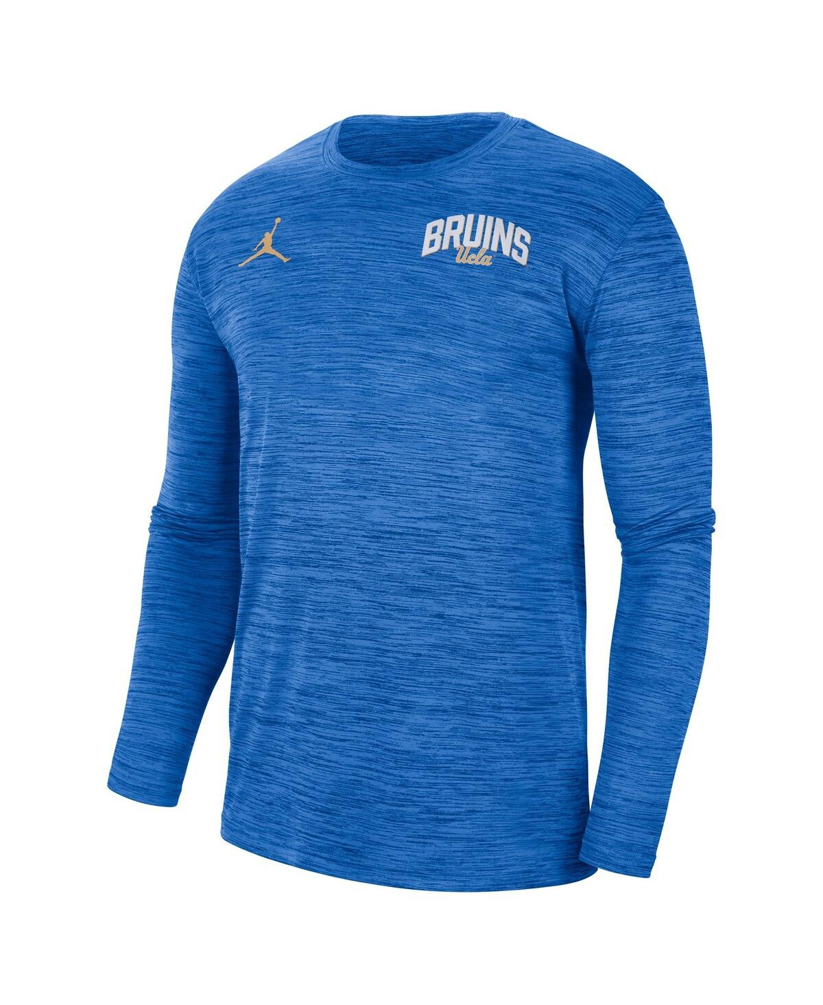 Shop Jordan Men's  Blue Ucla Bruins Sideline Game Day Velocity Performance Long Sleeve T-shirt