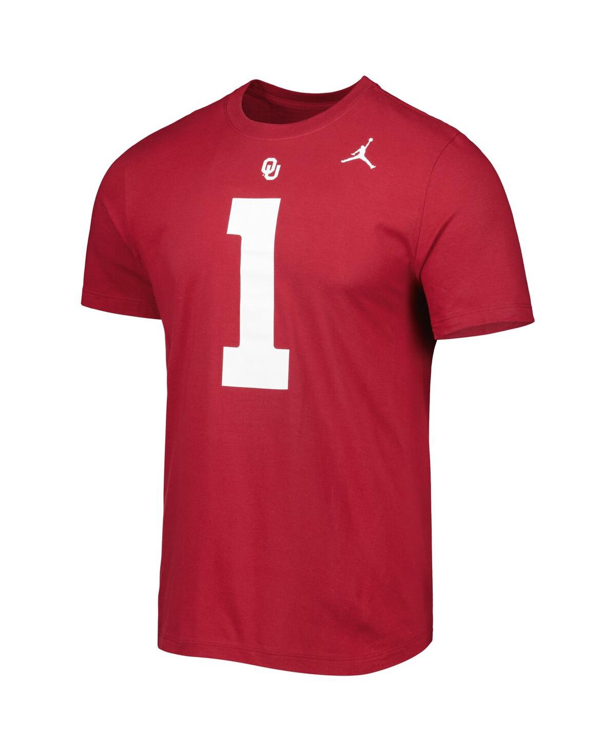 Shop Jordan Men's  Kyler Murray Crimson Oklahoma Sooners Alumni Name And Number Team T-shirt