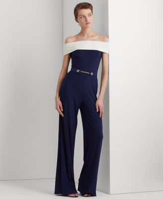 Ralph lauren off shoulder jumpsuit on sale