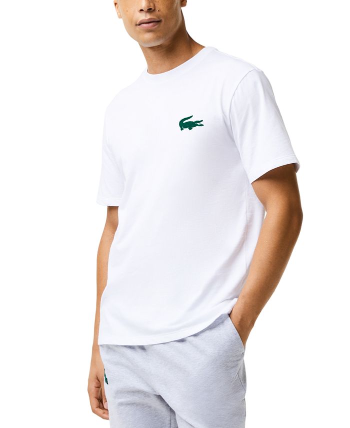 Lacoste Men's Relaxed-Fit Velour Crocodile Graphic Pajama T-Shirt - Macy's