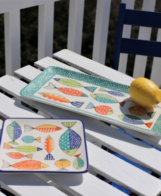 Fresh Catch Canape Plates, Set of 4