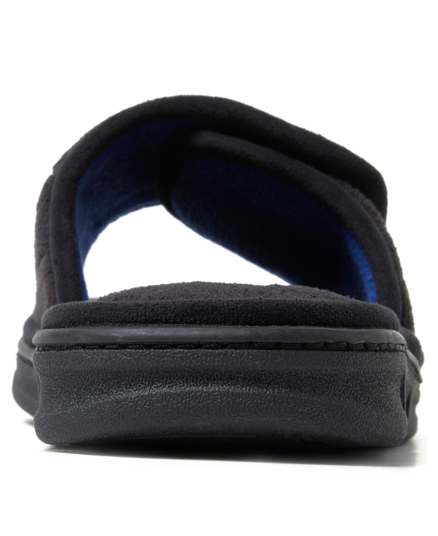 Мужские тапочки Dearfoams Collin Terry Adjustable Shower Slide House Slipper, цвет: Чёрный — фото 10