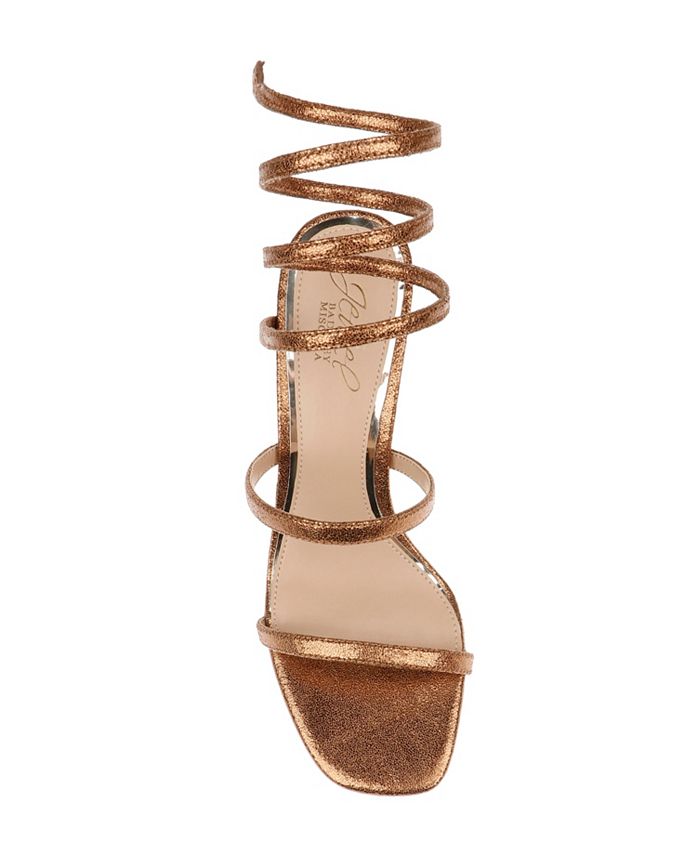 Jewel Badgley Mischka Women's Reina Ankle Wrap Evening Sandals Macy's