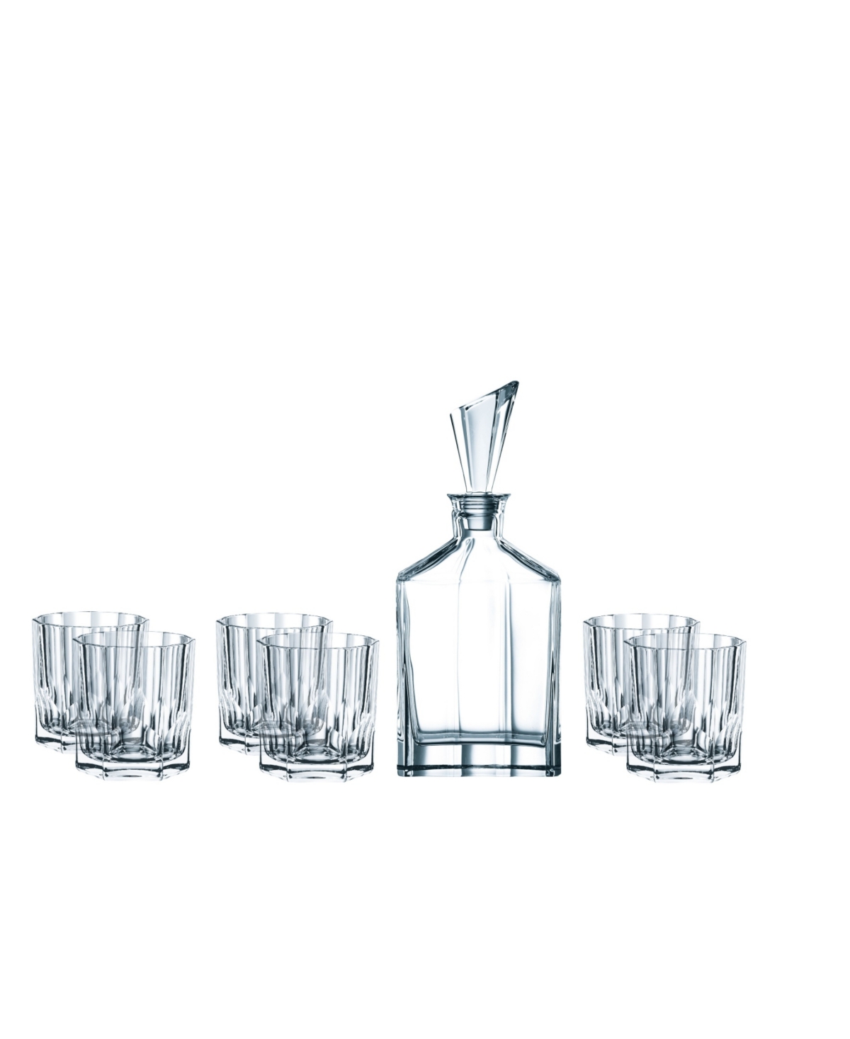 Nachtmann Aspen 7 Piece Decanter And Tumbler Set In Clear