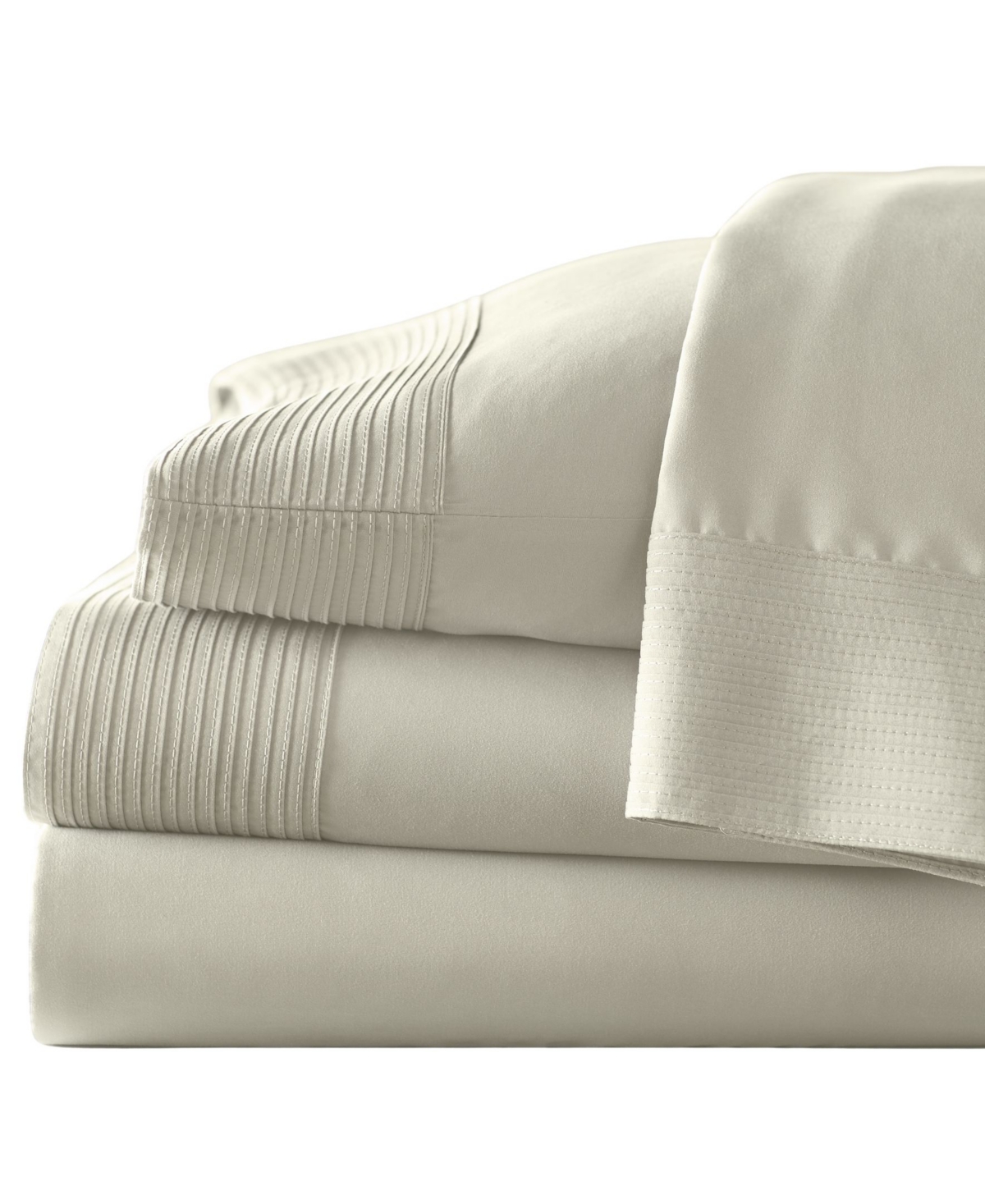 Southshore Fine Linens Classy Pleated 21" Extra deep, Pocket Sheet Set