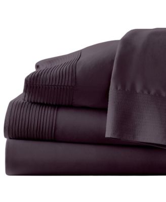 Classy Pleated 21" Extra Deep Pocket Sheet Set, Queen