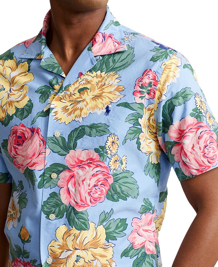 Polo Ralph Lauren Men's Classic-Fit Floral Cotton Camp Shirt - Macy's