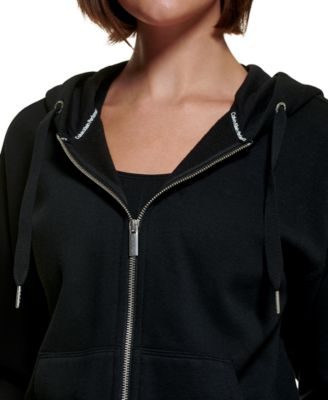 Women's Fleece Long-Sleeve Zip-Front Hoodie