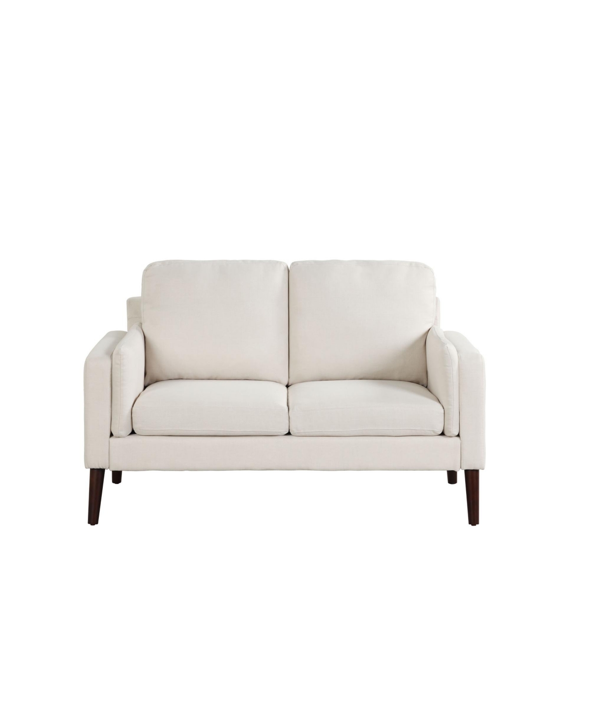 Lifestyle Solutions 35" Wood, Steel, Foam And Polyester Nate With Power And Usb Ports Loveseat In Cream