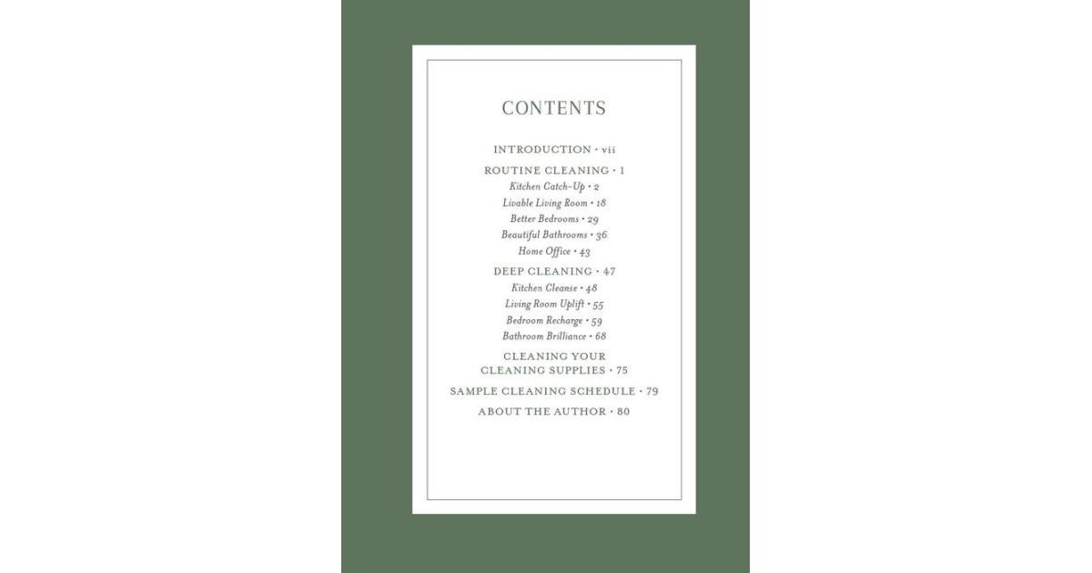 The Little Book of Cleaning Tips: A Guide to Keeping Your Space, Healthy, Tidy, & Calm by Leah N. Miles