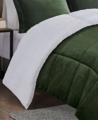 Alton Plush to Sherpa Down Alternative 4-Pc. Comforter Set, Full/Queen