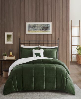 Alton Plush to Sherpa Down Alternative 4-Pc. Comforter Set, Full/Queen