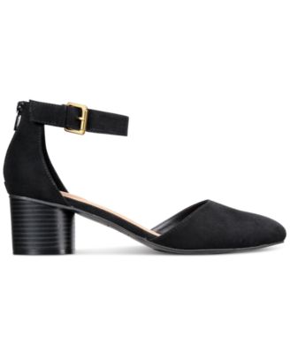 Women's Alinaa Two-Piece Block Heel Dress Pumps, Created for Macy's