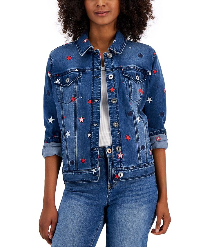 Be The Sunshine Embroidered Patch Denim Jacket | Limited Run XL
