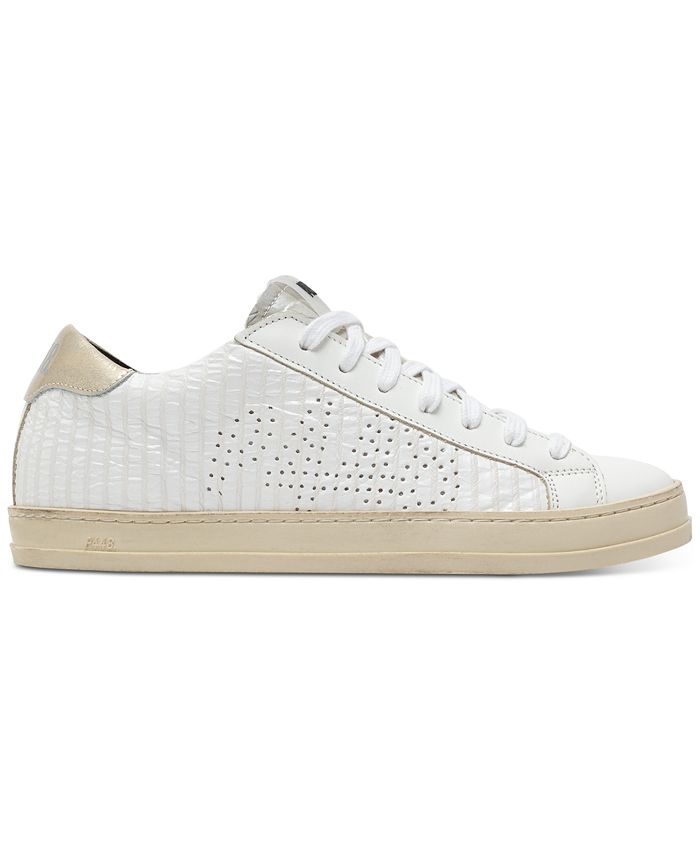 P448 Women's John Perforated Lace-Up Low-Top Sneakers - Macy's