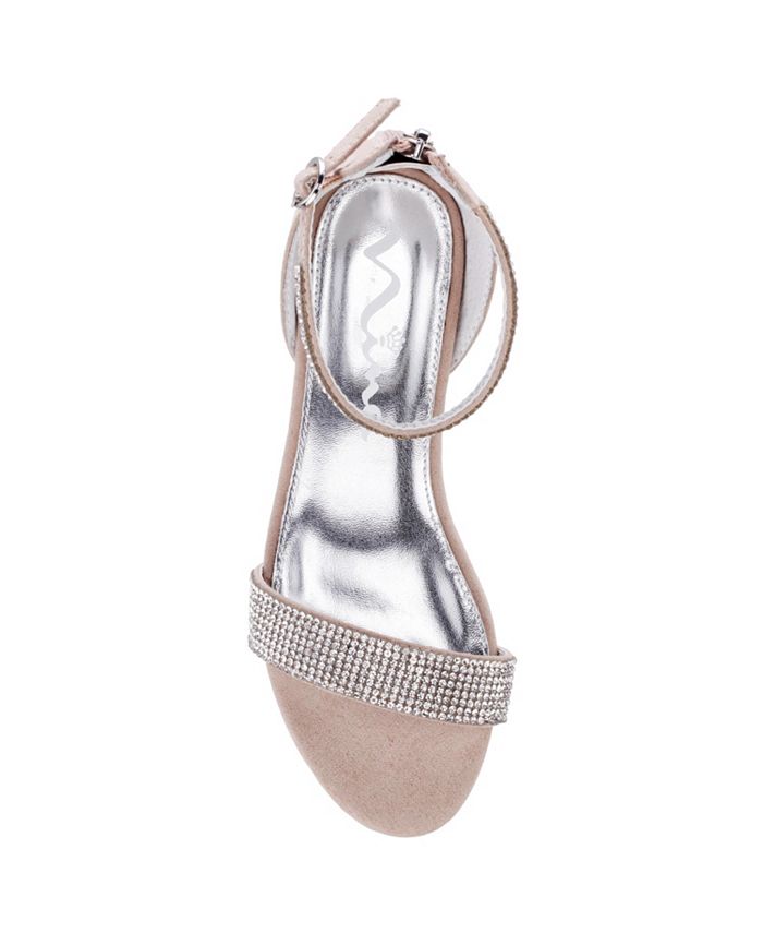 Nina Little Girls Valetta Ankle Strap Zipper Closure Sandals Macy's