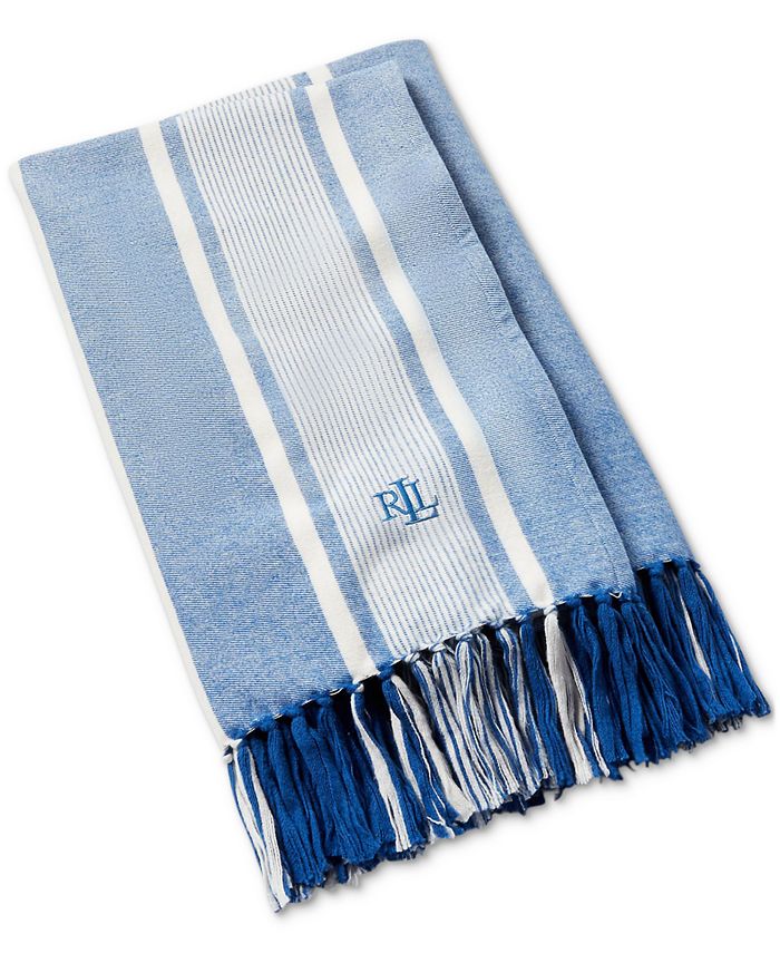 Ralph lauren blue blanket clearance