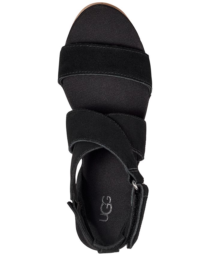 UGG® Women's Ileana Ankle-Strap Espadrille Platform Wedge Sandals