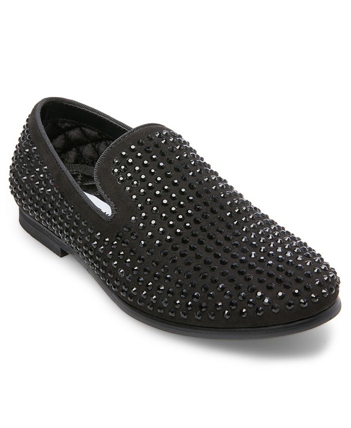 Steve madden black studded loafers hotsell