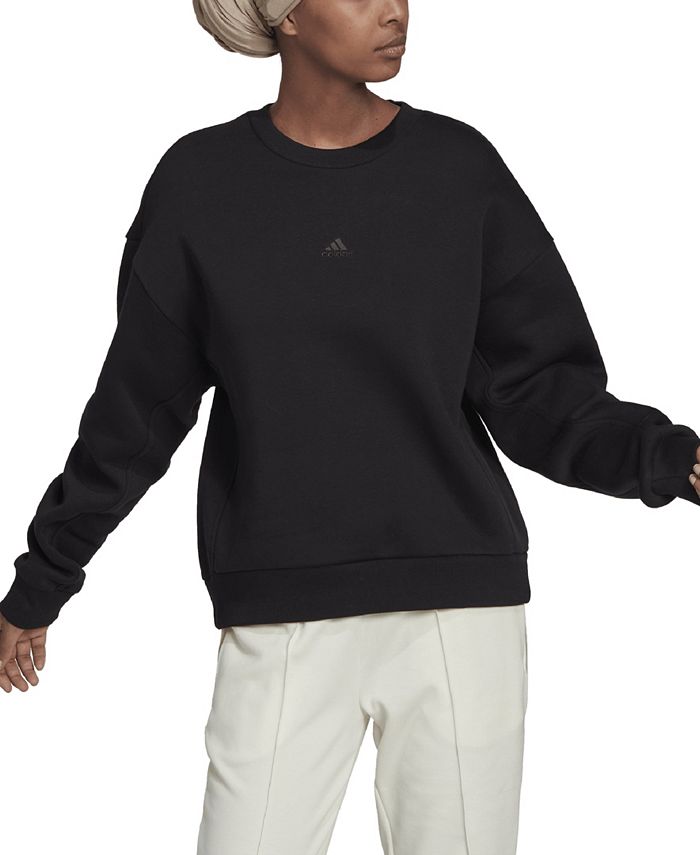 adidas Women's All Szn Fleece Crew Neck Sweatshirt - Macy's