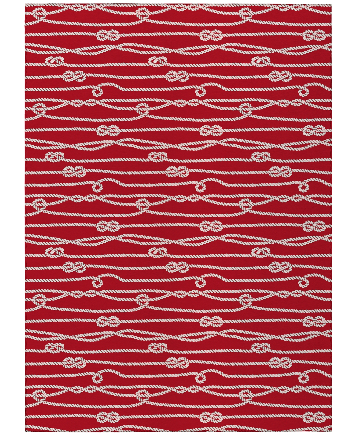 D Style Waterfront Wrf7 3' X 5' Area Rug In Red