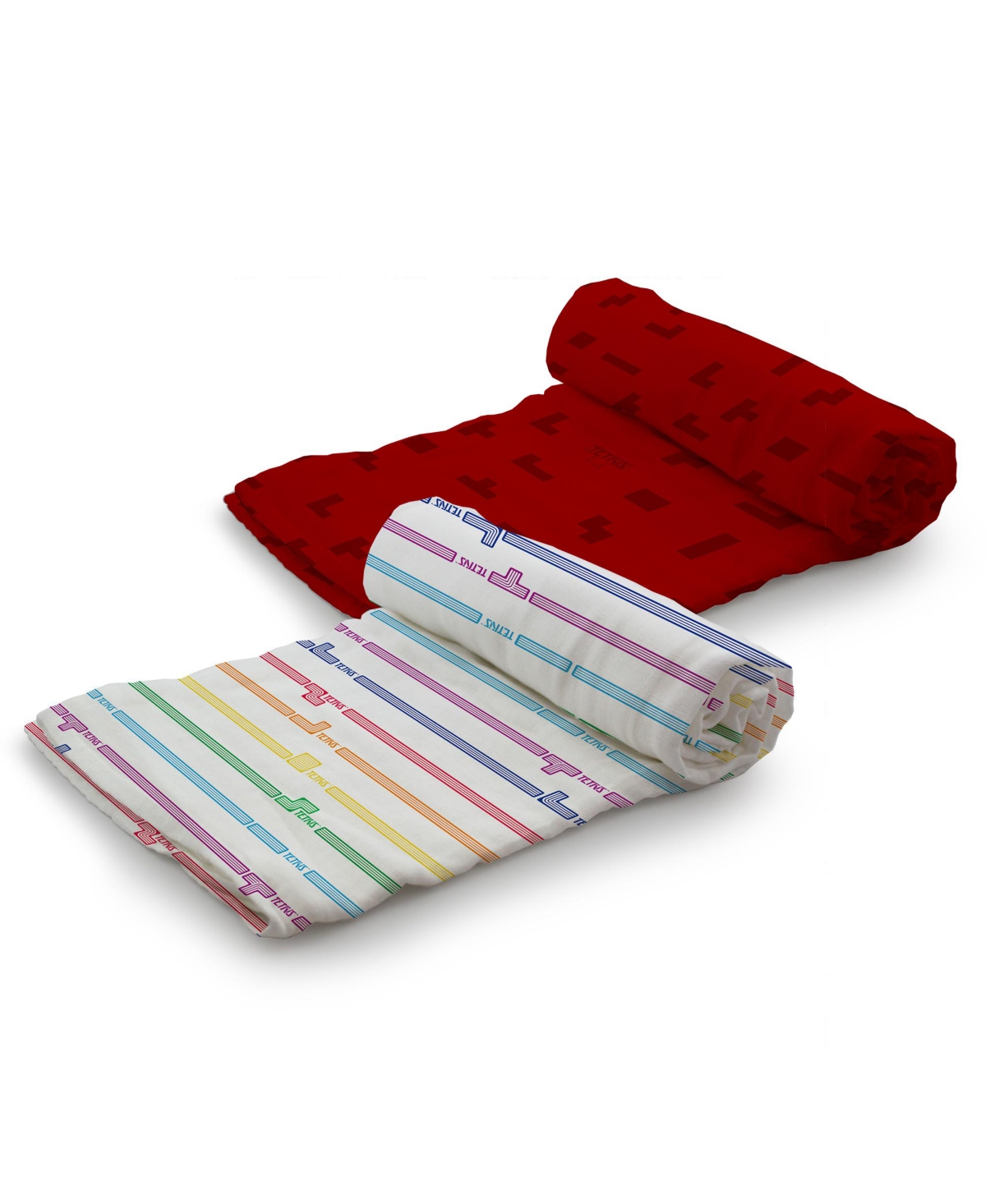 Kanga Care Babies' Tetris For  Serene Swaddles - Premium Rayon From Bamboo Muslin Reversible Swaddle Blankets In Tetrimino Block Party