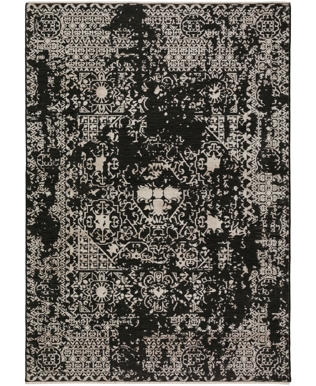 D Style Lycian LYN3 5'3in x 7'8in Area Rug - Black