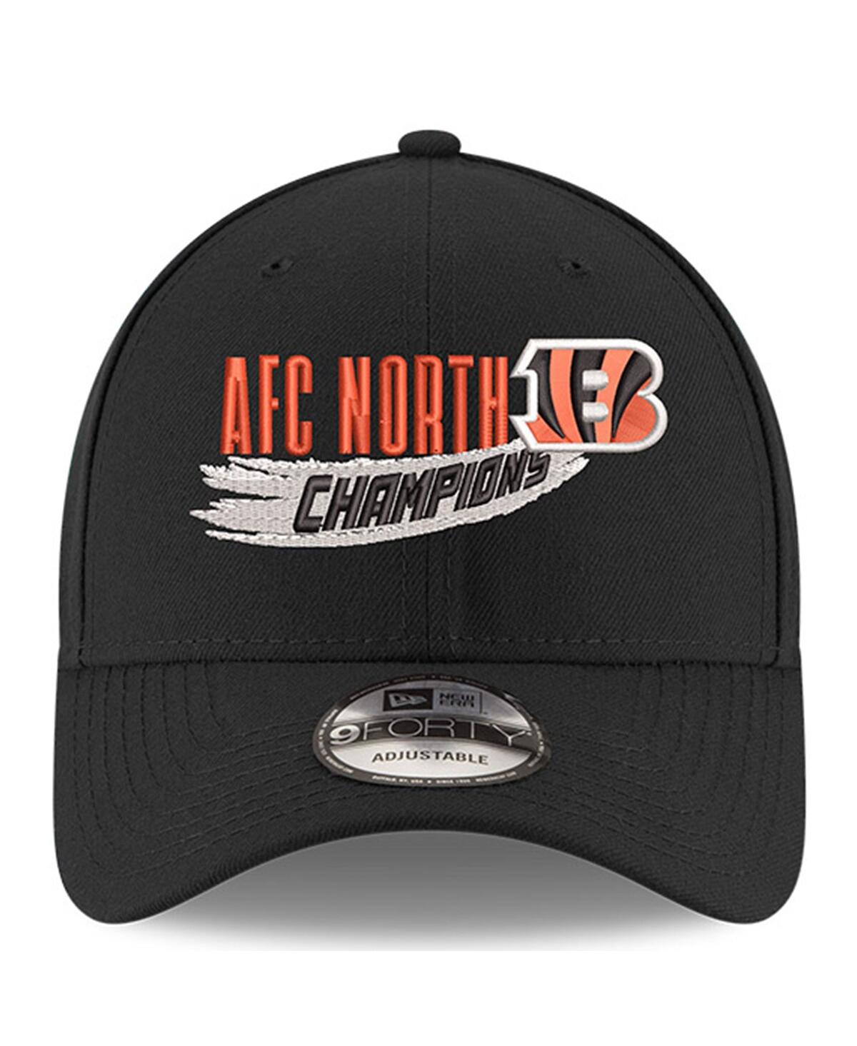 Shop New Era Men's  Black Cincinnati Bengals 2022 Afc North Division Champions 9forty Adjustable Hat