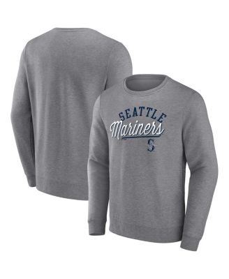 Men's Heather Gray Seattle Mariners Simplicity Pullover Sweatshirt