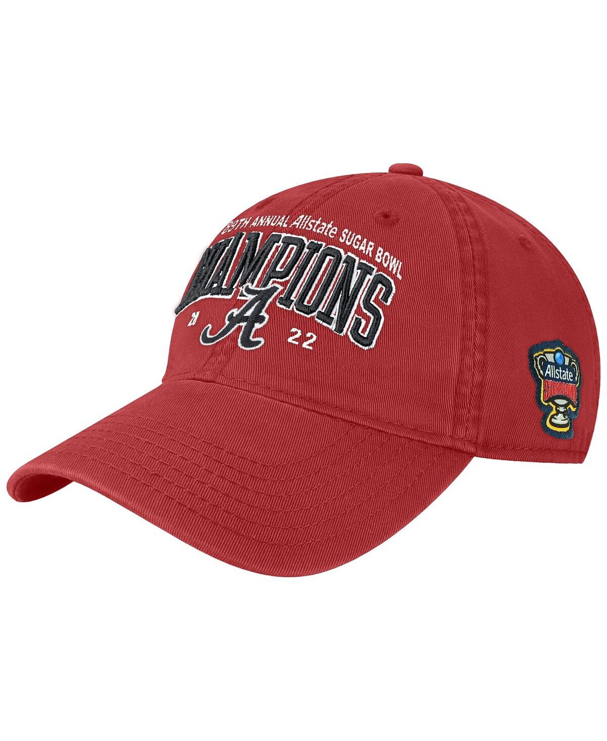 LEGACY ATHLETIC MEN'S LEGACY ATHLETIC CRIMSON ALABAMA CRIMSON TIDE 2022 SUGAR BOWL CHAMPIONS ADJUSTABLE HAT 