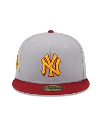 Men's Gray, Red New York Yankees World Series Champions Navy Undervisor 59Fifty Fitted Hat
