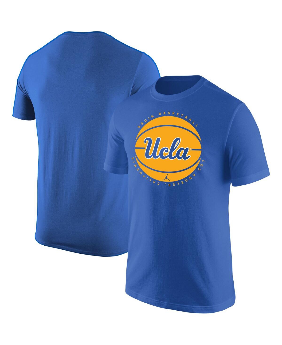 Shop Jordan Men's  Blue Ucla Bruins Basketball Logo T-shirt