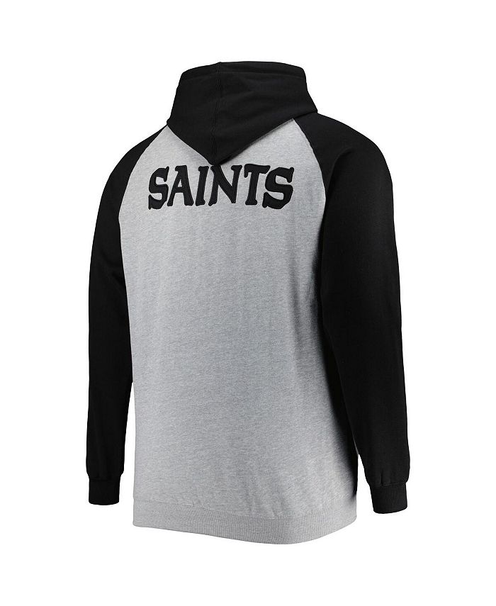 Profile Men's Heather Gray New Orleans Saints Big and Tall Fleece ...